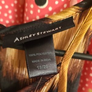 Ashley Stewart Brown and Black Dress